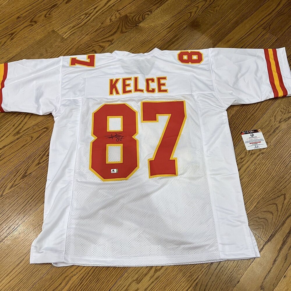 Travis Kelce Kansas City Chiefs Jersey Hand Signed Autographed‎ W/ COA